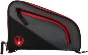 Ruger Tucson 10 Inch Black Red Gray Handgun Case