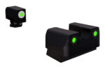 Rival Arms Tritium Standard Height Green Front and Rear Sight Set