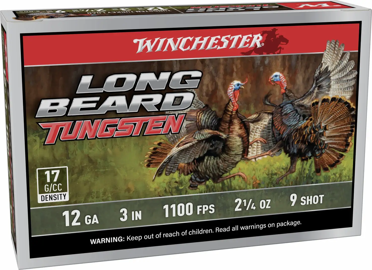 Winchester Long Beard TS17 12 Gauge 3 Inch Number 9 Shot 5 Round Shotgun Ammunition 1 Winchester Long Beard TS17 12 Gauge 3 Inch Number 9 Shot 5 Round Shotgun Ammunition