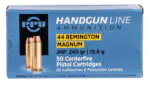 PPU PPH44MH Handgun  44RemMag 240gr Jacketed Hollow Point 50 Per Box/10 Case
