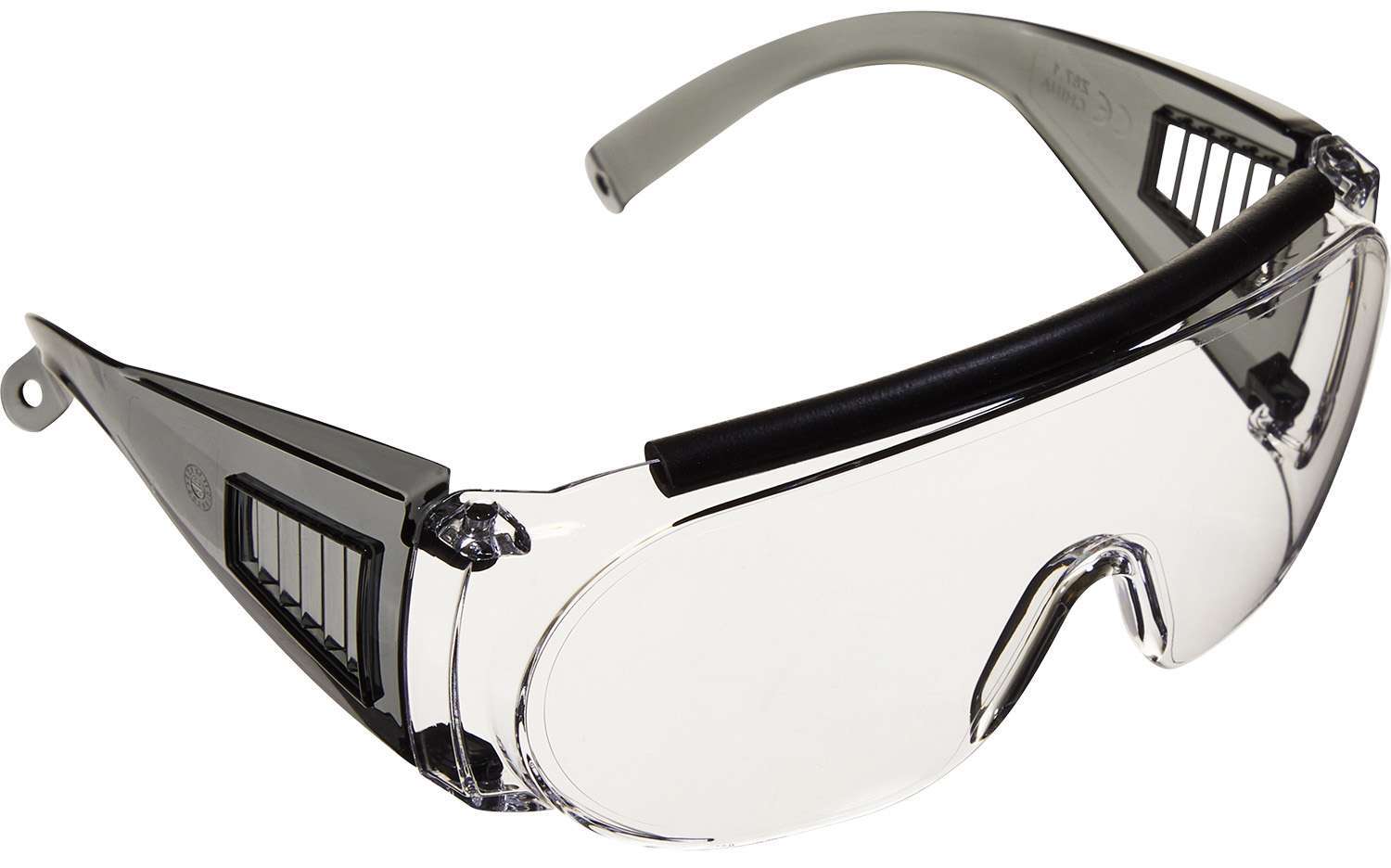 Allen 2169 Fit Over Shooting Glasses Adult Clear Lens Gray Frame 1 Allen 2169 Fit Over Shooting Glasses Adult Clear Lens Gray Frame