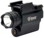 Home 13 SME SMEWLLP Compact Tactical Handgun LED Light/Laser Combo Black 250 Lumens White Cree LED Red Laser