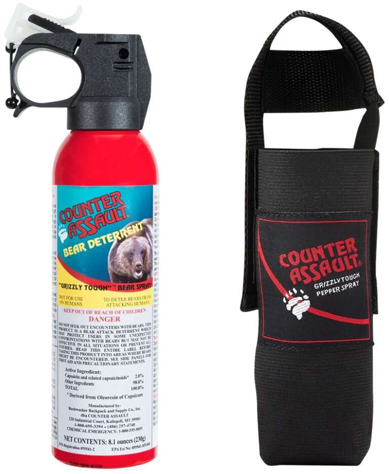 Counter Assault Bear Spray Capsaicin 32 Foot Range 8.10 Ounce with Holster