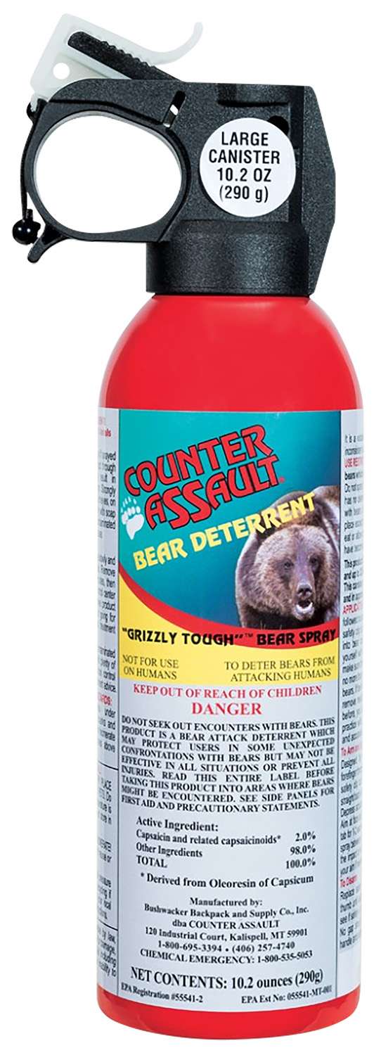 Counter Assault Bear Spray Capsaicin 32 Foot Range 10.20 Ounce with Holster