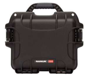 Nanuk 908 Waterproof Black Resin Hard Case with Foam Padding and Airline Approved