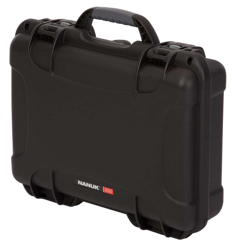 Nanuk 910 Black Polymer Glock Pistol Case Holds 2