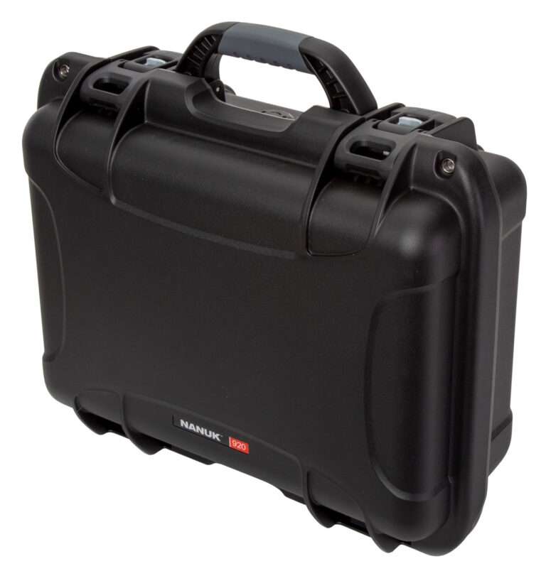 Nanuk 920 Black Polymer Handgun Case with Foam Padding and Latches