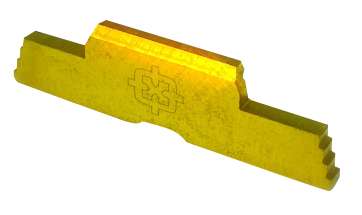 Cross Armory Slide Lock Extended Gold Steel Glock Accessory