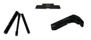 Cross Armory 3 Piece Extended Glock Gen4 Black Steel Aluminum Pistol Accessory Kit