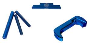 Cross Armory 3 Piece Extended Kit for Glock 17/19/26/34 Gen5 Blue Anodized Accessory