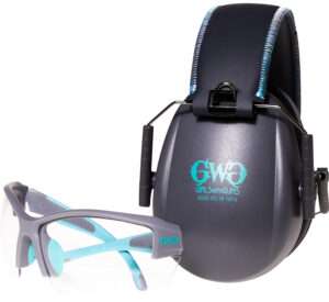 Girls With Guns Assure Protective Safety Glasses and Ear Muff Combo Clear Lens Accessory