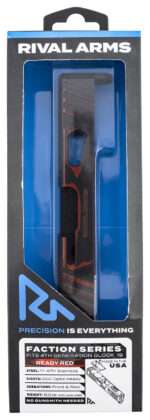 Rival Arms RA-RA12G206A Faction Series Slide A1 with Docter Cut Cerakote Ready Red 17-4 Stainless Steel for Glock 19 Gen4