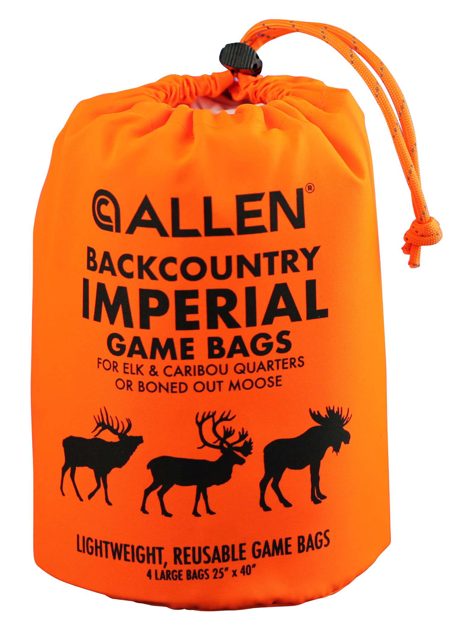 Allen Company BackCountry Imperial Elk Game Bag Set Orange Polyester Accessory 1 Allen Company BackCountry Imperial Elk Game Bag Set Orange Polyester Accessory