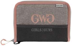 Girls With Guns Roses Are Gold Gray with Rose Gold Accents Pistol Case