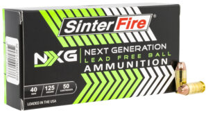 Sinterfire Next Generation 40 S&W 125 Grain Lead Free Ammunition