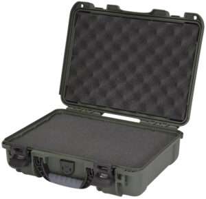 Nanuk 910 Waterproof OD Green Resin Protective Case with Foam Padding