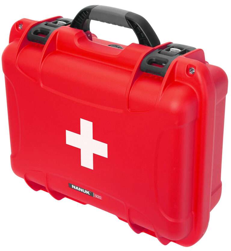 Nanuk 920 Red First Aid Case with Latches