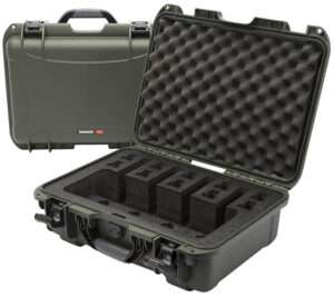 Nanuk 925 4 Up Pistol Case Waterproof Olive Resin Closed-Cell Foam Padding Accessory