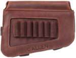 Allen 8519 Westcliff Buttstock Cartridge Carrier 7rd Leather Rifle Buttstock Mount Features Raised Cheek Piece