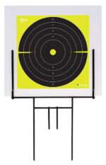 EZ-Aim 15309 Portable Range Target Stand Black Steel 18" W x 19" H Includes 2 Adhesive Targets
