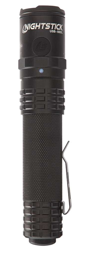 Bayco Nightstick USB588XL USB Dual-Light Tactical Flashlight Black Anodized