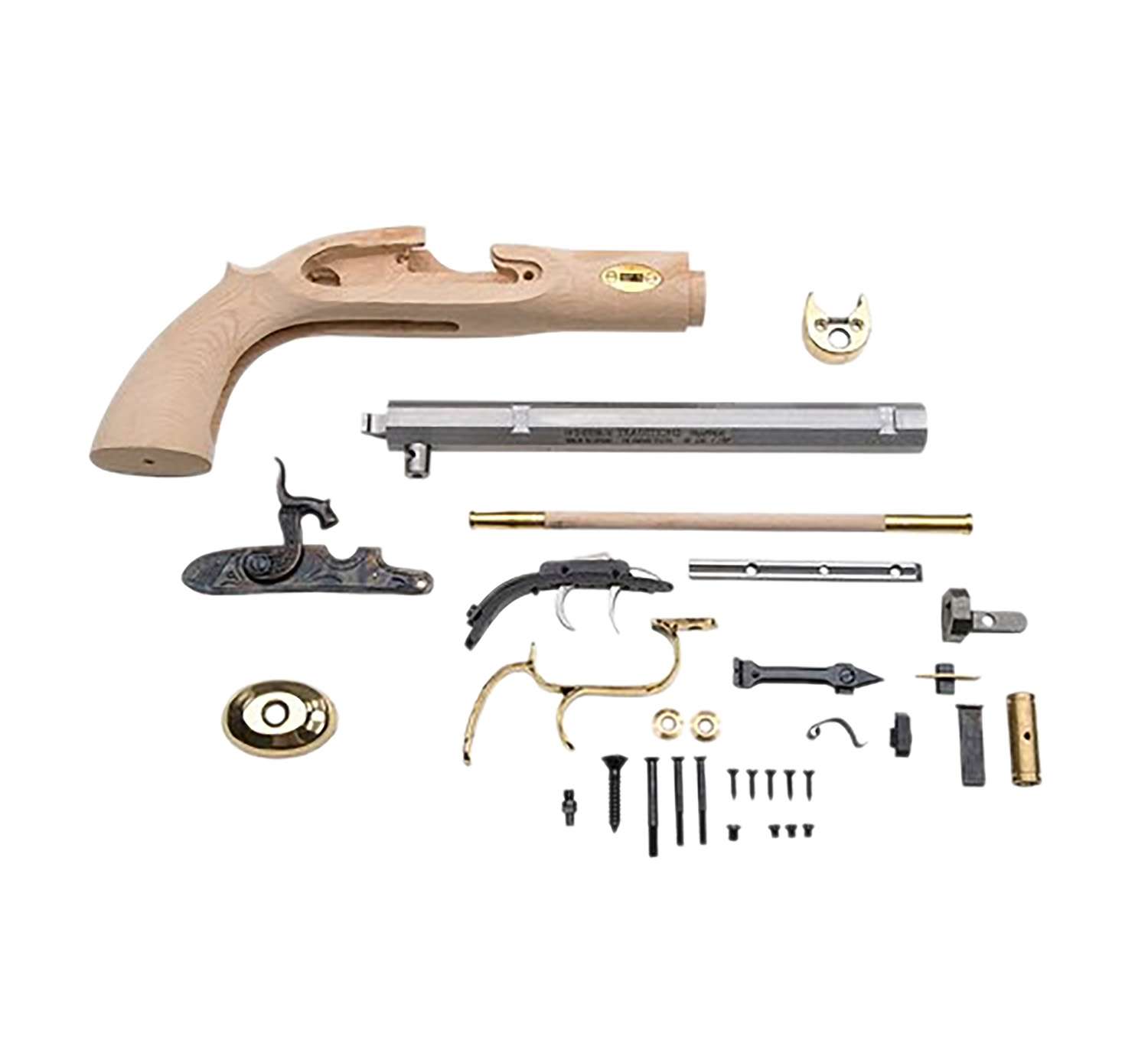 Traditions KPC50902 Trapper Pistol Kit 50 Cal Flintlock 9.75" Blued Octagon Barrel Unfinished Wood Frame Grip Sidelock Action 1 Traditions KPC50902 Trapper Pistol Kit 50 Cal Flintlock 9.75" Blued Octagon Barrel Unfinished Wood Frame Grip Sidelock Action
