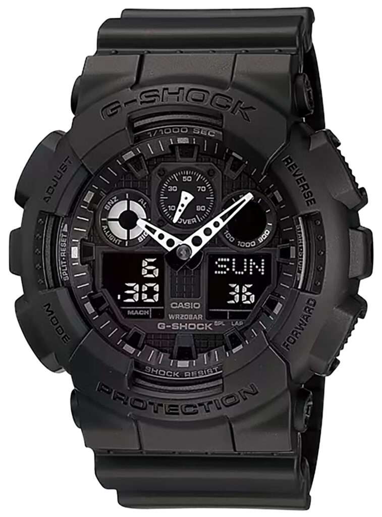G-SHOCK Tactical XL 52mm Black Watch with Stopwatch Speedometer