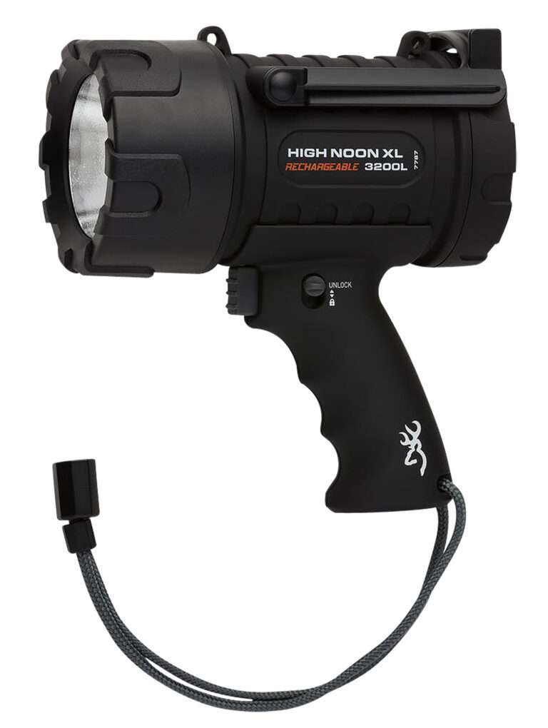 Browning High Noon XL Black 100-3200 Lumens White LED Polymer Flashlight