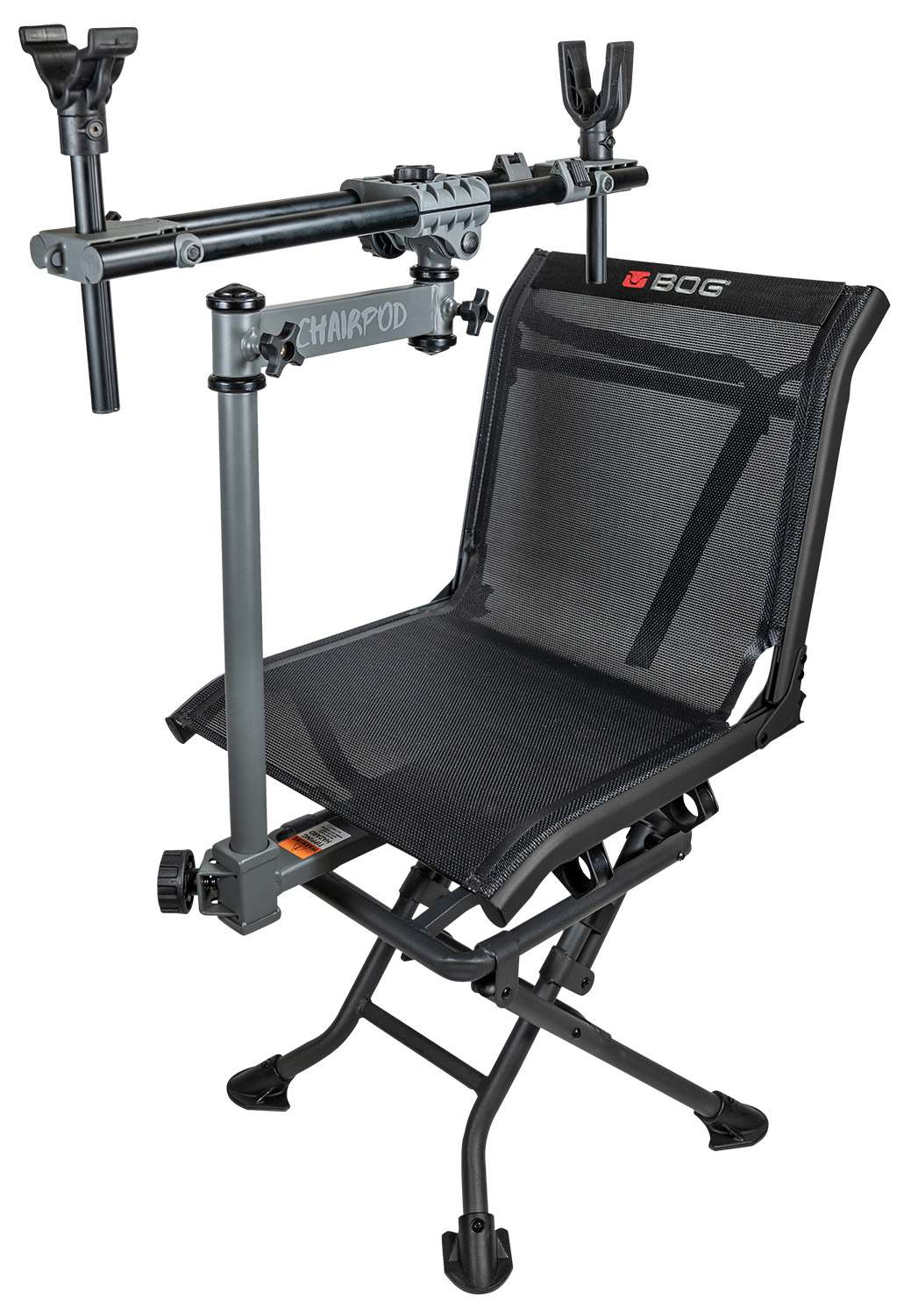 Bog Pod ChairPod Black Aluminum Rotating Gun Mount Chair Accessory 1 Bog Pod ChairPod Black Aluminum Rotating Gun Mount Chair Accessory