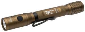 Browning Alpha 2AA Burnt Bronze Flashlight 525 Lumens White LED Green