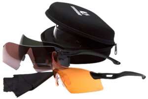 Pyramex Drop Zone Multi-Lens Anti-Fog Black Frame Glasses Accessory Kit