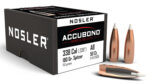Nosler 57625 AccuBond  338Cal 180gr Spitzer Point Boat Tail 50/Box