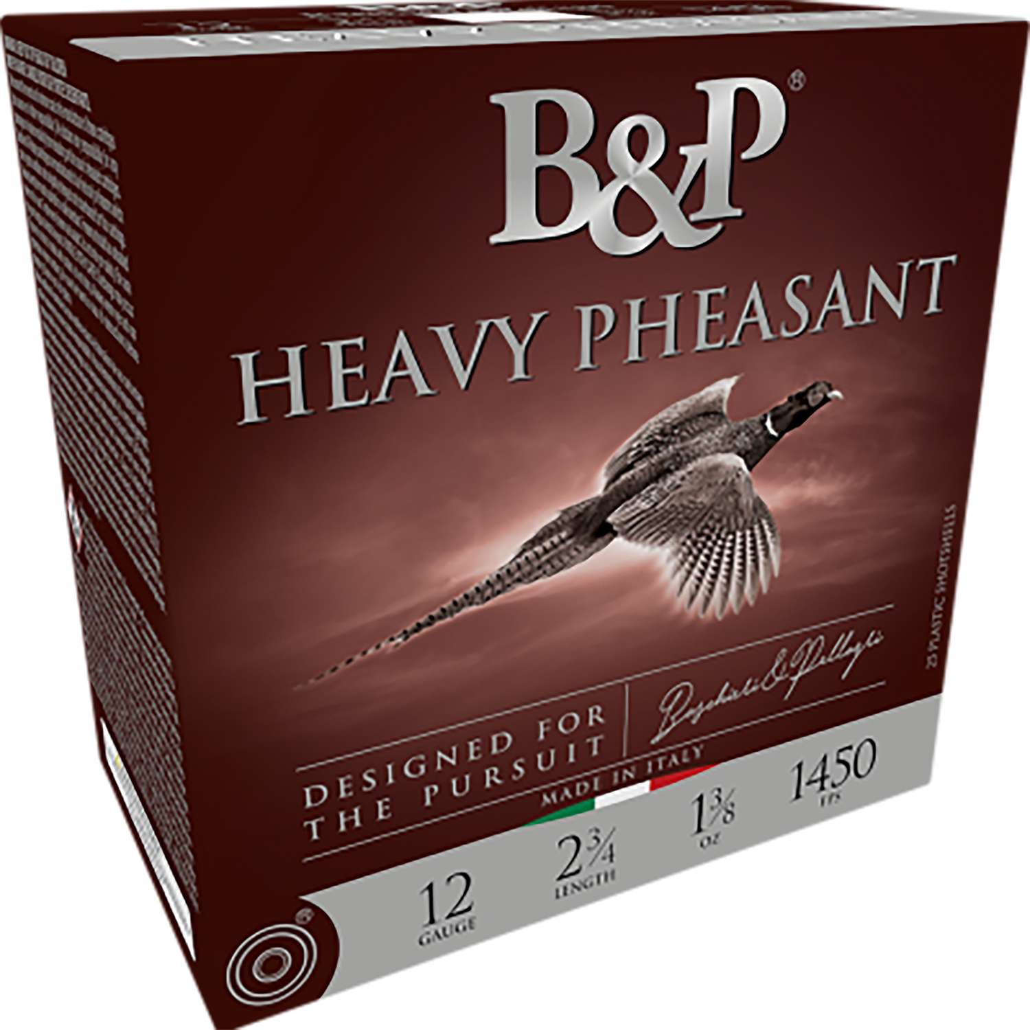 B&P Heavy Pheasant 20 Gauge 3 Inch Shotgun Ammunition 1 B&P Ammunition Heavy Pheasant 20 Gauge 3 Inch Number 4 Shot 25 Round Shotgun Ammunition