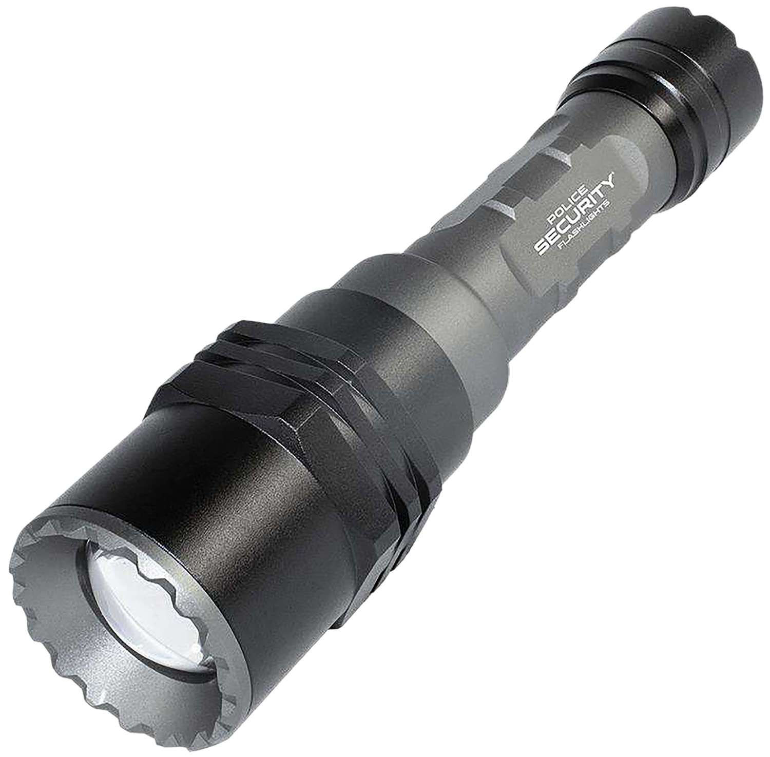 LB Marketing 9.4 Inch Long Throw Flashlight 1 LB Marketing 9.4 Inch Long Throw Flashlight Gray 250/700 Lumens White LED