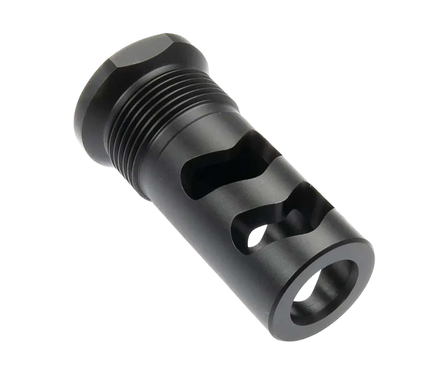 Wilson Combat SPRTMBFB458 Muzzle Brake Whisper 458Cal 11/16"x24 Black Melonite 1 Wilson Combat SPRTMBFB458 Muzzle Brake Whisper 458Cal 11/16"x24 Black Melonite