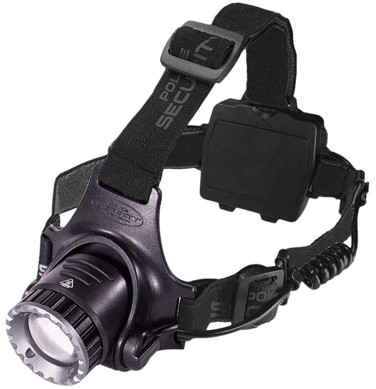 LB Marketing Long Throw Headlamp Black Aluminum LED Headlight