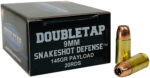 Double Tap Ammunition 9mm Luger 95 Grain Brass Pistol Ammunition
