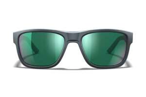 Wiley X Ovation Green Mirror Lens Dark Gray Frame Eyewear Accessory