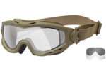 Wiley X SP30DLT Spear Apel Goggles Clear Lens Tan Frame