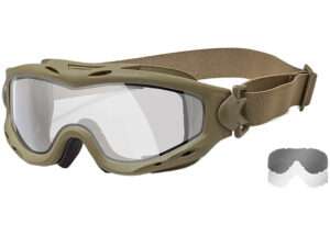 Wiley X Spear Appeal Clear Lens Tan Frame Goggles
