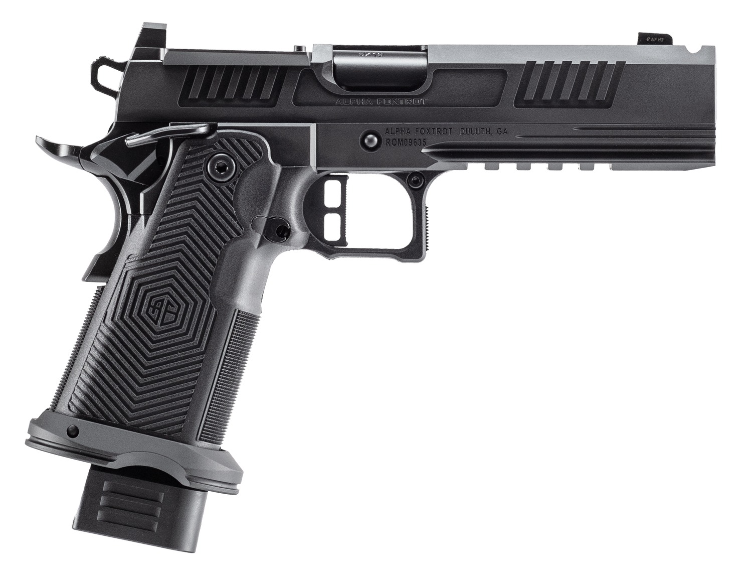 Alpha Foxtrot 1911 Romulus 9mm 5 Inch Ported Optic Ready Pistol 1 Alpha Foxtrot 1911 Romulus 9mm 5 Inch Ported Optic Ready Pistol