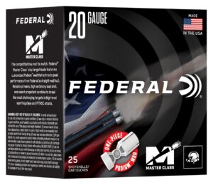 Federal Master Class 20 Gauge 2-3/4 Inch 7/8oz Number 8 Lead Shotgun Ammunition