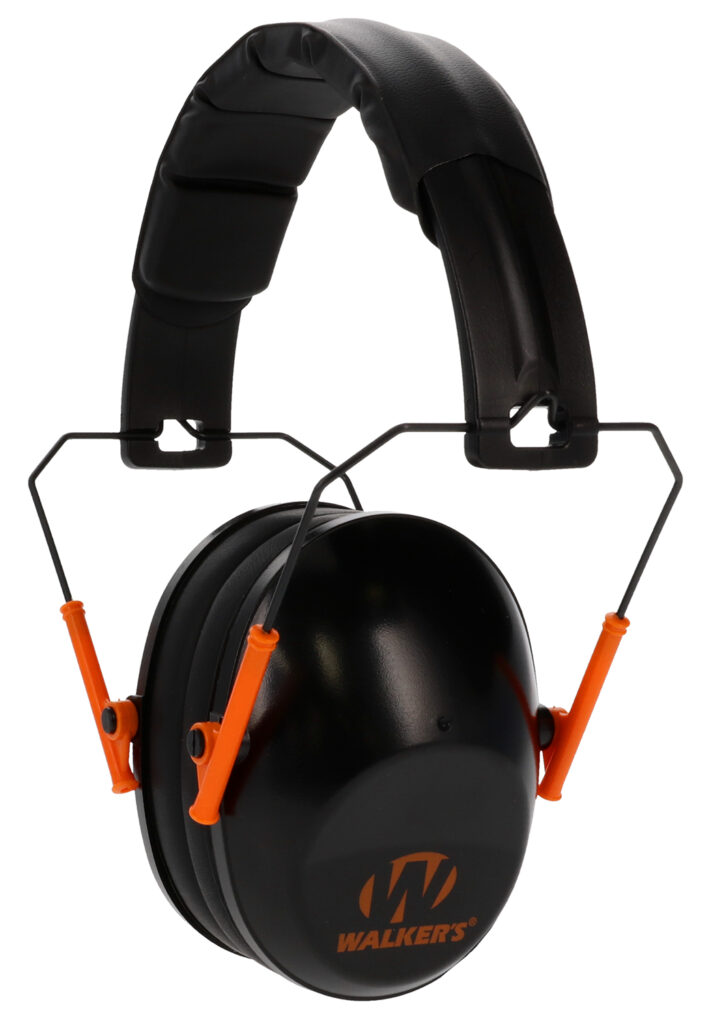 Walkers Pro Low Profile Passive Black Earmuff