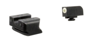 Truglo Tritium Pro Square Front U-Notch Rear Black Green Sight Set