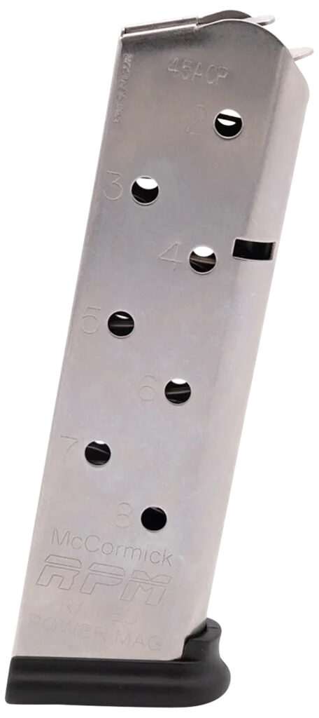 Chip McCormick Power Mag 45 ACP 8 Round Stainless Magazine