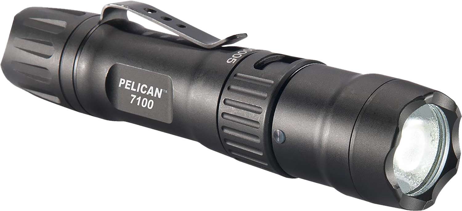 Pelican 7100 Tactical Flashlight Black Anodized White LED 1 Pelican 7100 Tactical Flashlight Black Anodized White LED