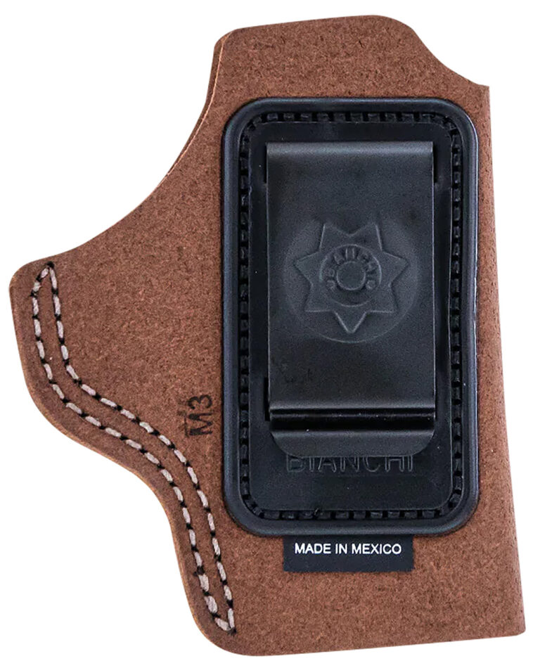 Bianchi 10382 Inside-The-Waistband Size 02 Tan Leather Belt Clip Holster