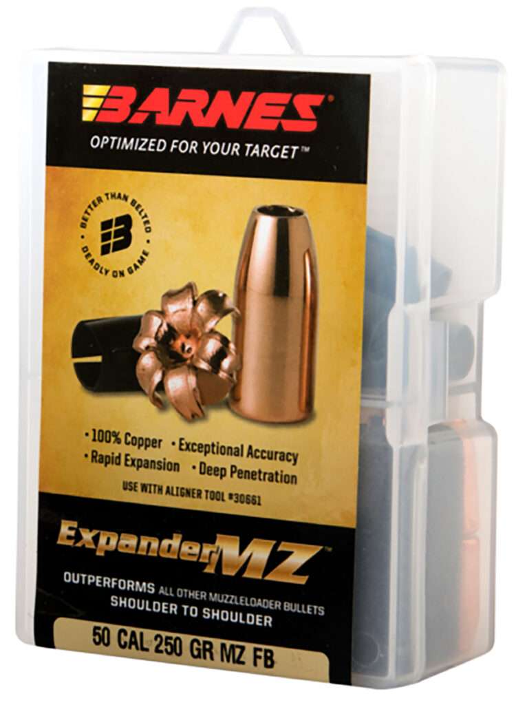 Barnes Expander MZ 50 Caliber 250 Grain Hollow Point Muzzleloader Ammunition