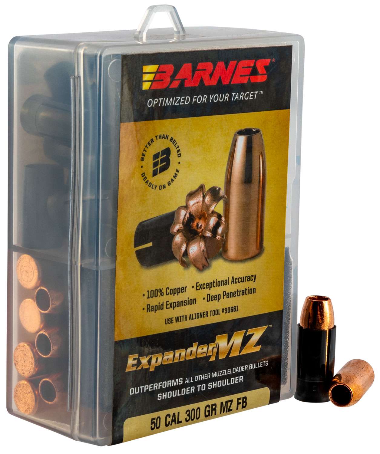 Barnes Expander MZ 50 Caliber 300 Grain Muzzleloader Ammunition 1 Barnes Expander MZ 50 Caliber 300 Grain Hollow Point Muzzleloader Ammunition