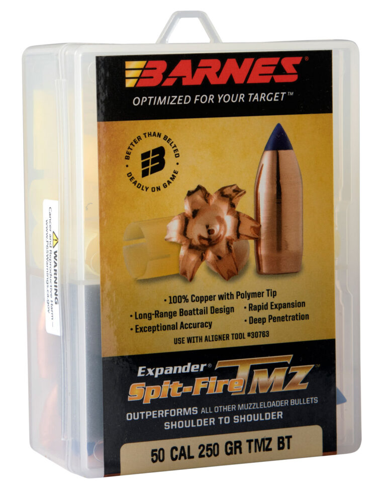 Barnes Spitfire TMZ Muzzleloader 50 Caliber 250 Grain Polymer Tip Ammunition